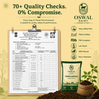 Oswal Organic Premium Vermicompost 100% Natural Animal Dung Based Fertilizer | 5 kg