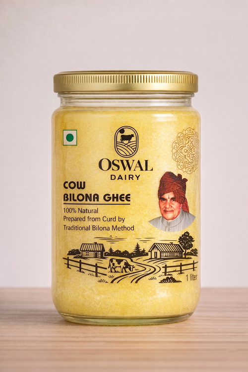 Oswal Dairy Premium Cow Bilona Ghee | 100% Natural & Traditional | 1 Liter