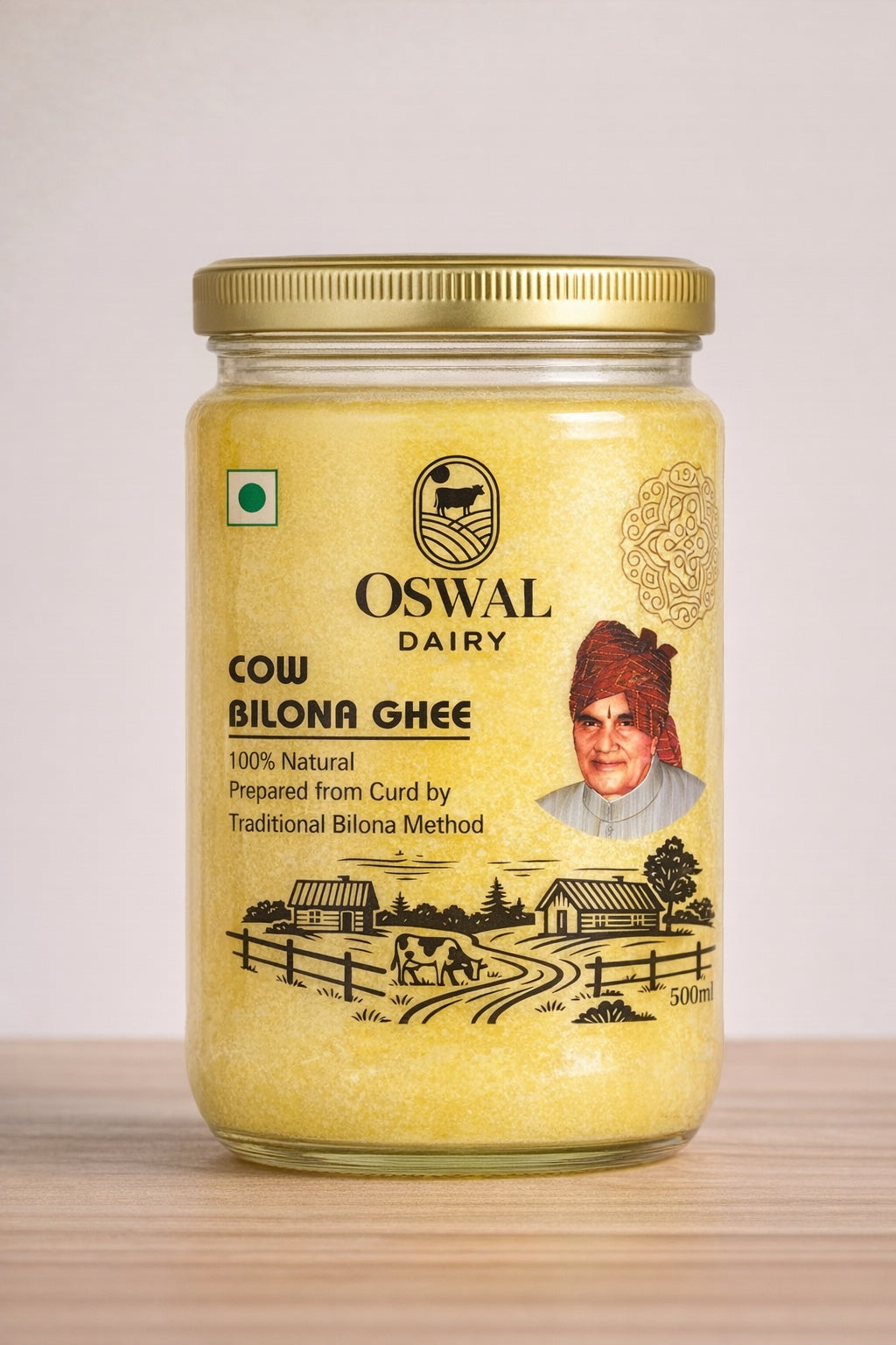 Oswal Dairy Premium Cow Bilona Ghee | 100% Natural & Traditional | 500ml