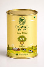 Oswal Dairy Cow Ghee Tin 500gm | 100% Natural & Traditional |